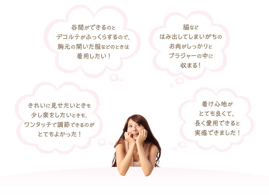 「天使のブラ®極上の谷間」のここがよかった!