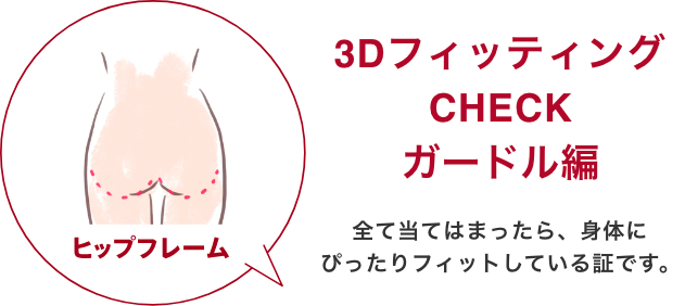 3DフィッティングCHECK ガードル編